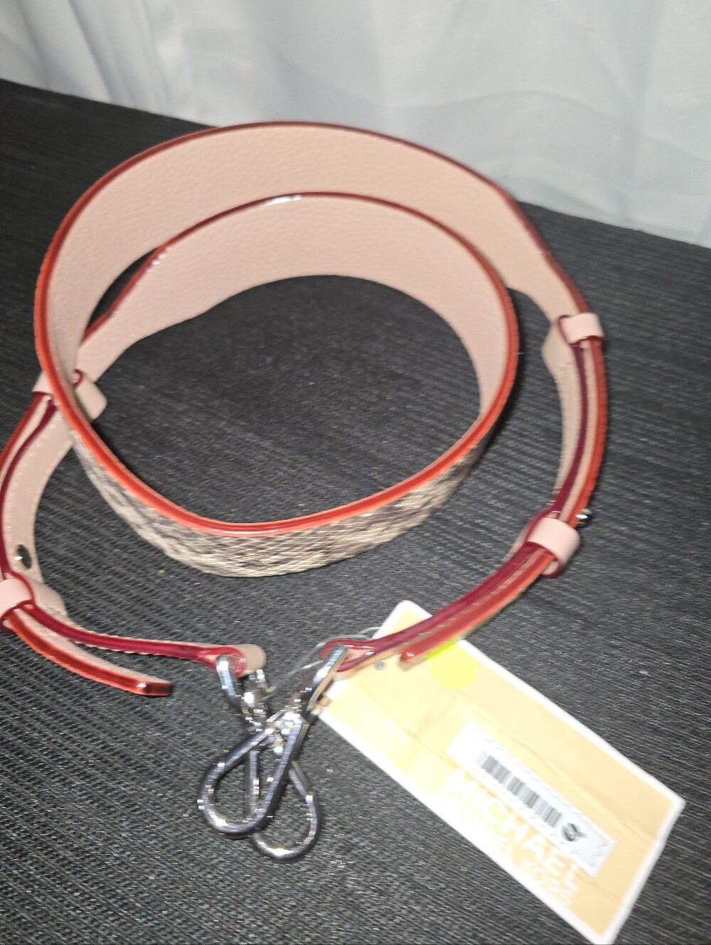 NwTMichael Kors Snake SKIN  Leather Guita  Bag Or  Belt Strap MSRP $99 - Picture 7 of 12